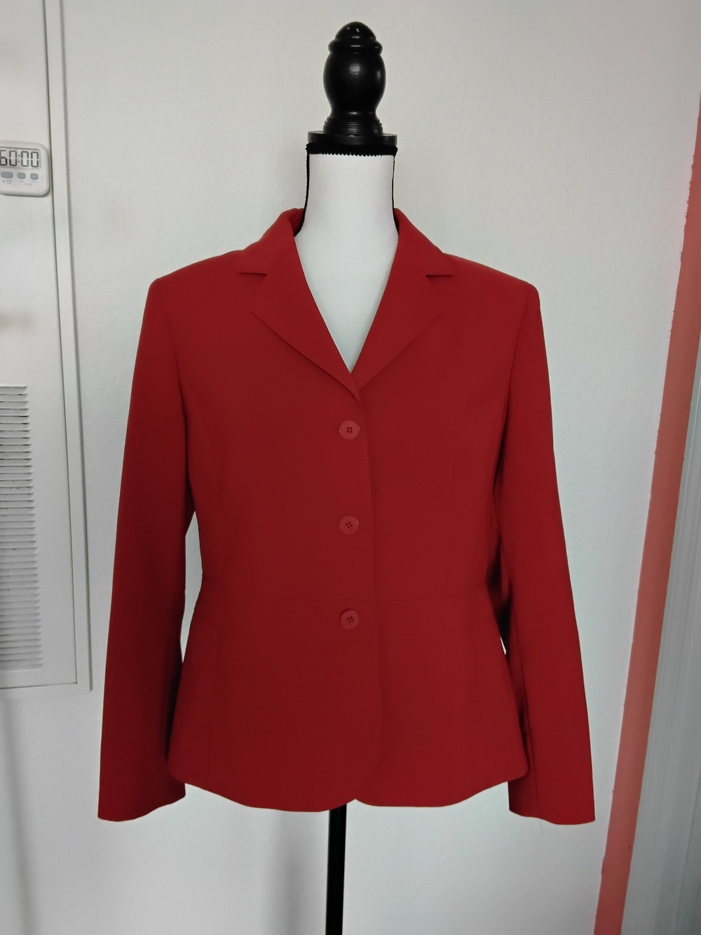 Kasper Women's Red Tailored Blazer Jacket
